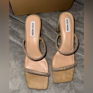 Steve Madden Rhinestone Block Heels